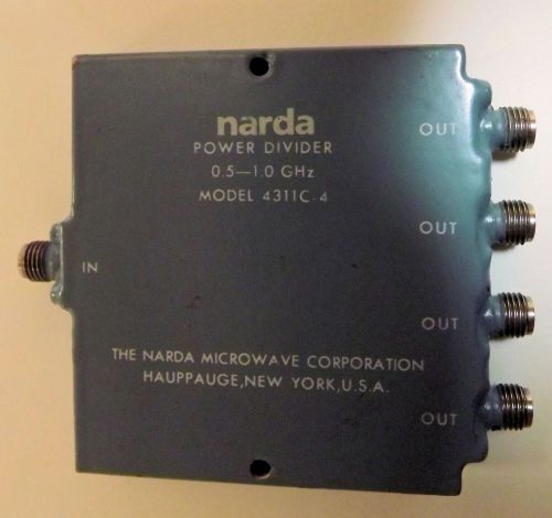 Narda 4311C-4 4-Way 0.5-1.0 GHz Power Divider