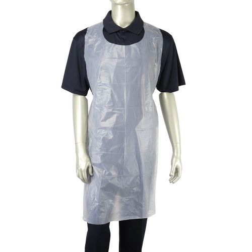 Royal 28&#034; x 46&#034; Lightweight Disposable Poly Aprons, Box of 100, DA2846