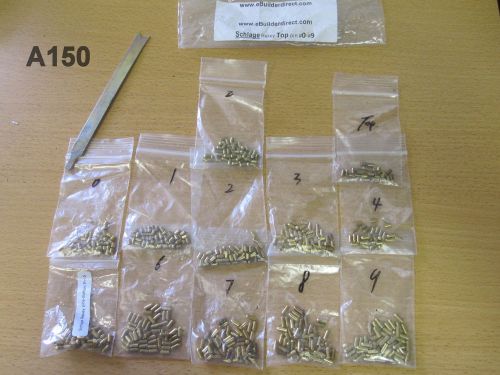 Schlage Rekey Kit Locksmith Rekeying Pins Kit  pin # 0 - 9 w/ extra #2 pins