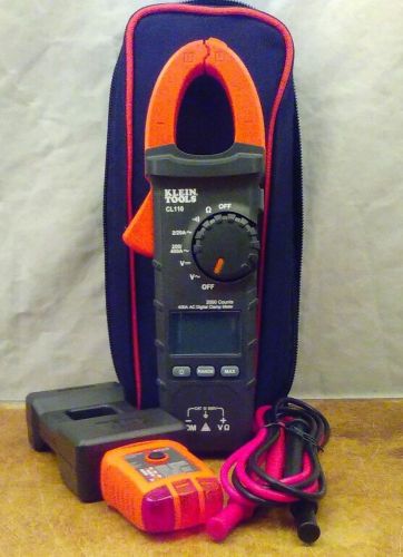 New klein tools cl110 ac digital clamp meter 400a for sale