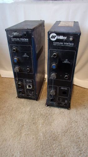 2) Miller Fiber Optic Computer Interface Weld Controllers As-Is