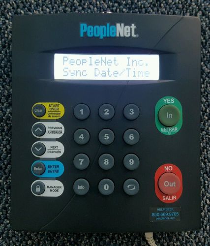 Peoplenet Pendo Employee Attendance Digital Time Clock LT-1000 Payroll Recorder