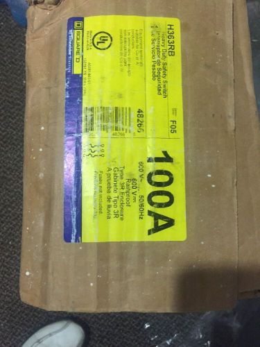 NEW!!! Square D 100amp 3 Phase 600v Outdoor Disconnect