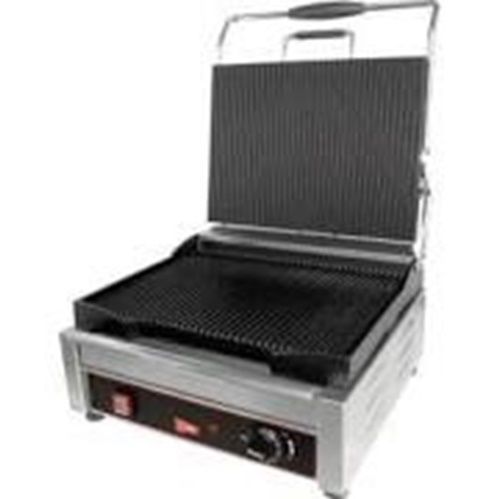 Grindmaster SG1SG Panini/Sandwich Grill Single with grooved surface