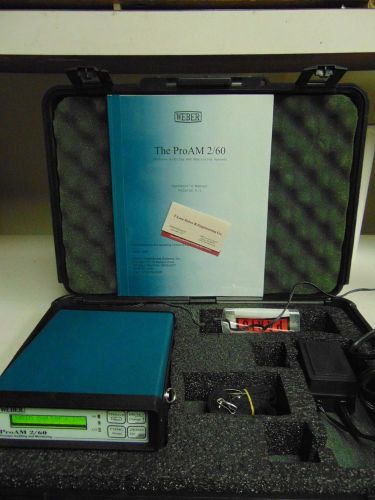 Weber &#034;The ProAM 2/60&#034; Process Auditing and Monitoring System w/ case - FQ29