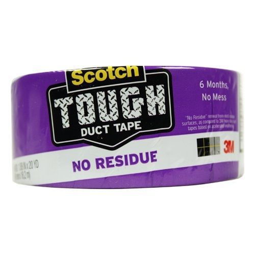 Scotch duct tape,1.88&#034;x20yd no resdue (pack of 3) for sale