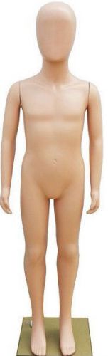 MN-252 Unisex Child Full Size Plastic Mannequin 4&#039; 3.25&#034; with Abstract Egg Head