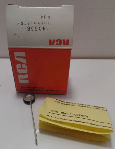 Rca #140558 nos dual thermistor electronic component for sale