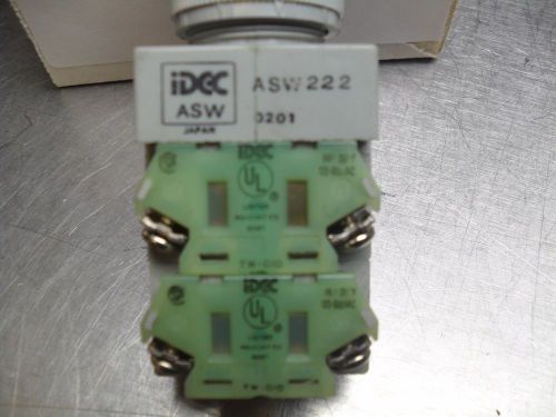 IDEC ASW 222 Selector Switch  2 positions   W/ BASE free ship