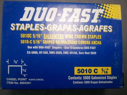 New Duo-Fast 5010C  5/16-Inch x 20 Gauge Chisel Staples, Free Shipping!