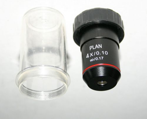 Fisher AMG 4X Plan Infinity Corrected Microscope Objective New