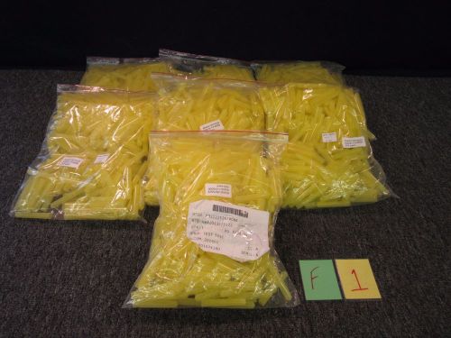 1750 5mL PLASTIC TEST TUBE YELLOW ROUND BOTTOM AUTOCLAVABLE LAB MEDICAL NEW