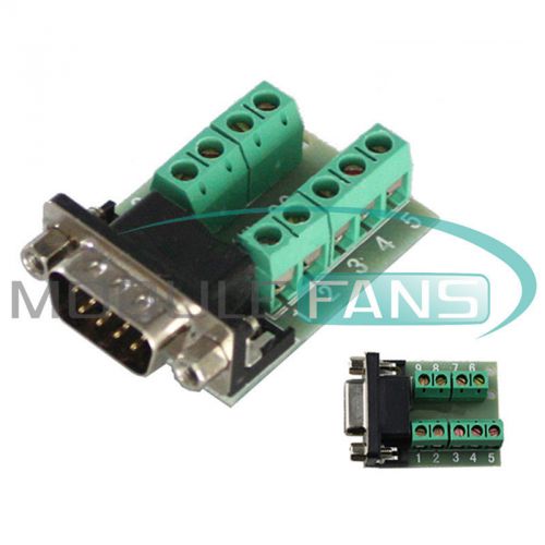 DB9 male adapter signals Terminal module RS232 Serial to Terminal DB9  connector
