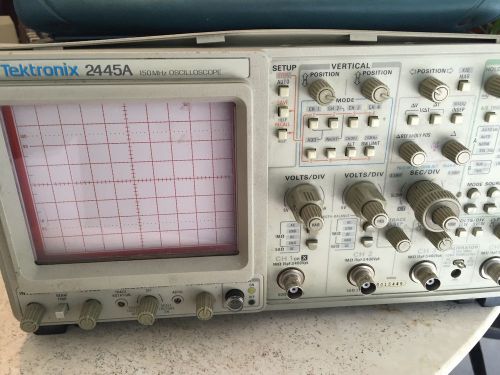 Tektronix 2445A Four Channel 150 MHz Oscilloscope, Calibrated, Works Great!