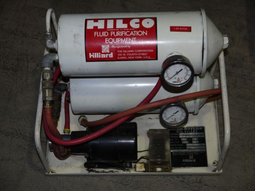 Hilliard hilco hyflow 01511-6590-0002 oil filter purification 80 psi 5.5 bar for sale