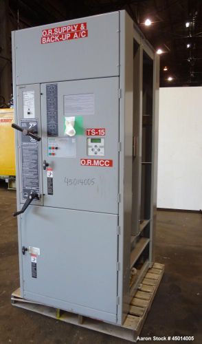 Used- asco 7000 series automatic transfer and bypass isolation switch, 600 amps, for sale
