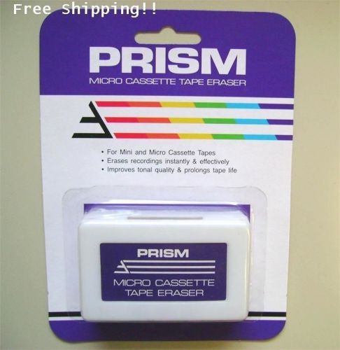 New Prism Micro Cassette Tape Eraser For Micro &amp; Mini Cassette Tapes