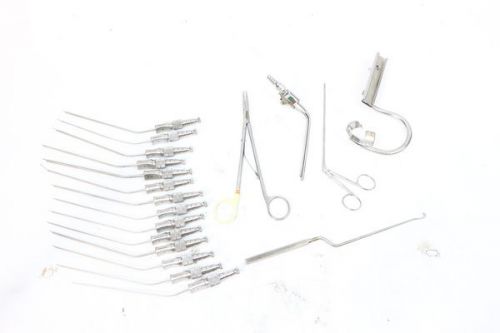 Assortment of surgical instruments - frazier suction tubes, jarit, codman 14821 for sale