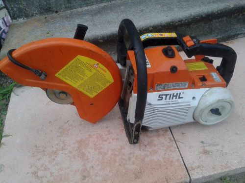 STIHL TS 460 72cc concrete cutoff saw starts&amp;runs no starter READ ALL DETAILS