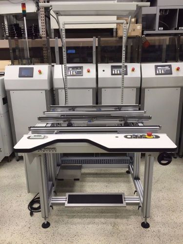 Simplimatic Cimtrak Dual Lane Inspection Workstation Conveyor 48&#034; Model 3034