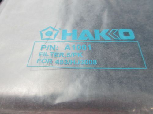 HAKKO A1001 ACTIVATED CARBON FILTER FOR 491 FA400 493 HJ3008 3 COME IN BAG NEW