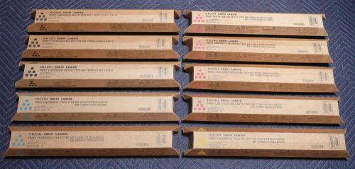 10 Genuine Ricoh Savin Lanier Toners Type MP C5501-All Colors Bundle- FREE SHIP!