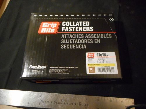 case of 5000 18 ga 1-3/16&#034; collated brad nails galvanized 18 gauge