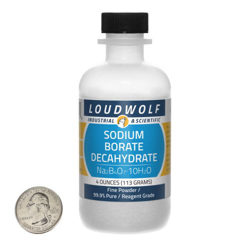 Sodium borate decahydrate &#034;borax&#034; / fine powder / 4 ounces / 99.9% pure for sale