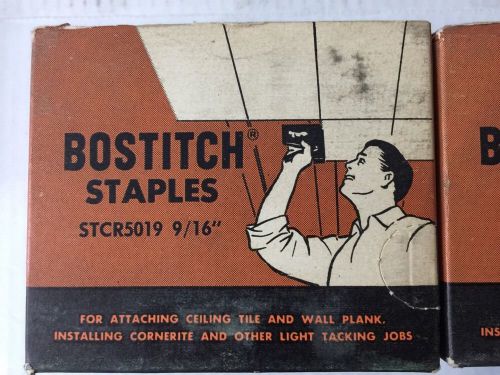Bostitch Staples STCR5019 9/16&#034; Two Boxes Of 5000 Each 2 Boxes