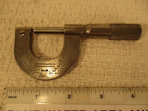 Brown &amp; Sharpe # 19 Round Anvil Micrometer, 0&#034; - 1&#034;, Vintage Tool, Great Cond.