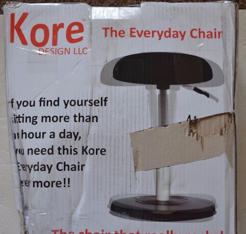 Kore Everyday Office Wobble Chair Black Faux Leather18-25&#034;