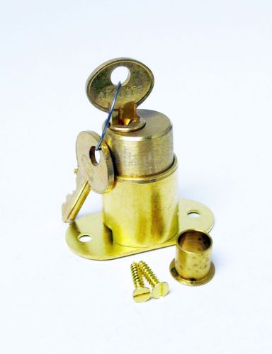 CCL Sliding Door Lock 02291 Brass Pin Tumbler Heavy Duty Keyed Different 1 inch