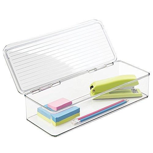 Metrodecor mdesign desk &amp; office supplies organizer box, clear for sale