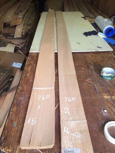Wood White Oak Vener  2 bundles total 31 pcs RAW VENEER  N760.