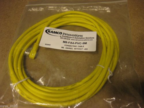 Ramco M8-FA4-PVC-5M Connecting Cable M8 4Wires NO LED