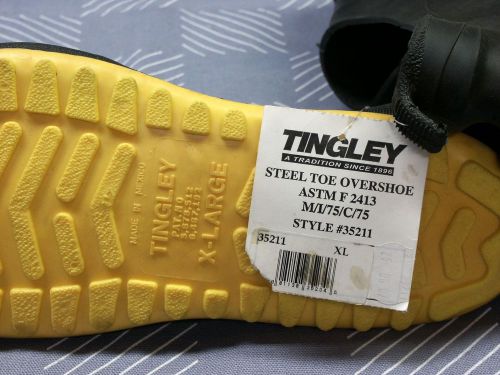 Tingley workbrutes #35211 waterproof steel toe overshoes, size xl x-large for sale