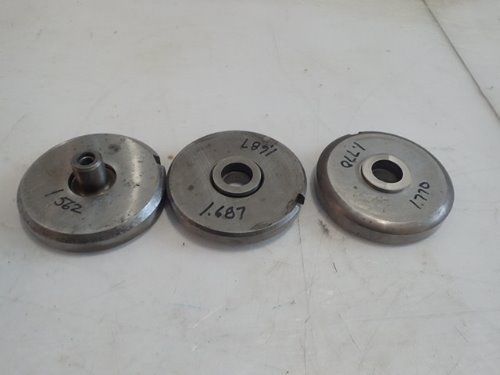 USED 3 STRIPPIT LARGE DIAMETER ROUND PUNCHES/DIES, 1.562, 1.687, 1.770,BOXZM