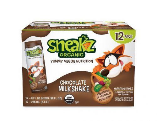 Sneakz Organic Chocolate Milkshake Organic Deliciously Protein For Kids12 Count