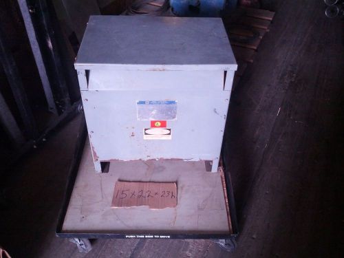 3 Phase 15 KVA Square D Transformer, HV-480v, LV 208Y/120, Class AA, Used