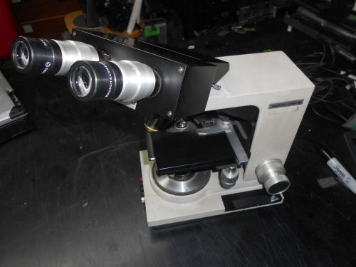 Bausch &amp; Lomb Balplan Binocular Microscope Three Objectives No Adapter 31-32-14