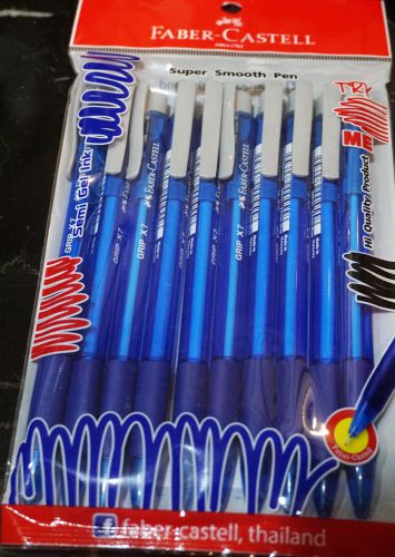 10 grip pen faber-castell grip x7 ballpoint 0.7 mm. blue ink for sale