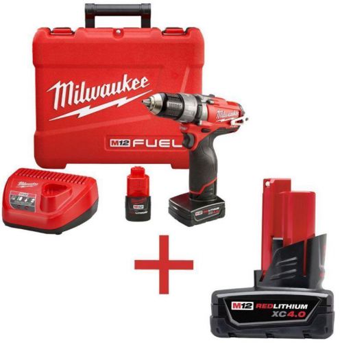 New 12V Brushless Cordless Hammer Drill Driver Kit With 4Ah Lithium-Ion Battery