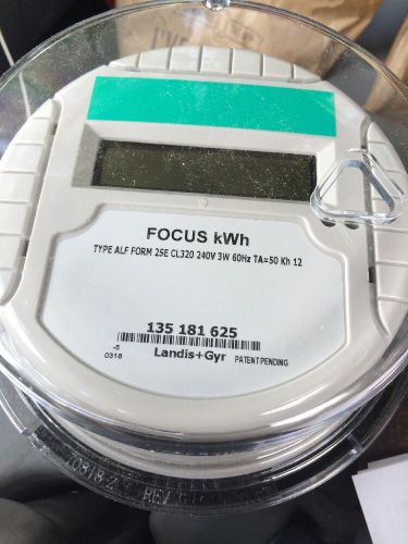 Landis Gyr Focus kWh Meter For 240 Volt Service Lot Of 4
