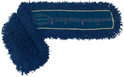 Wilen C015048, Twister Loop Polyester Back Dust Mop, 48&#034; Length x 5&#034; Width, Blue