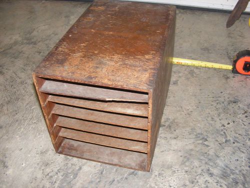 Vintage Collectible Wooden Desk Organizer / Shelf