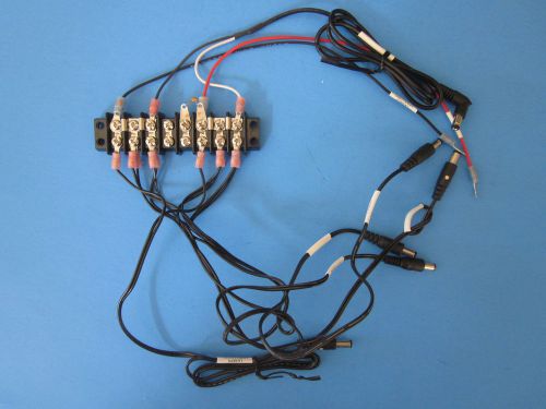 Wiring assy with kulka 601 8 position, dual row terminal block/strip - lot of 4 for sale