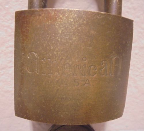 Vintage Pad Lock JUNKUNC BROS AMERICAN Brass Lock bl4