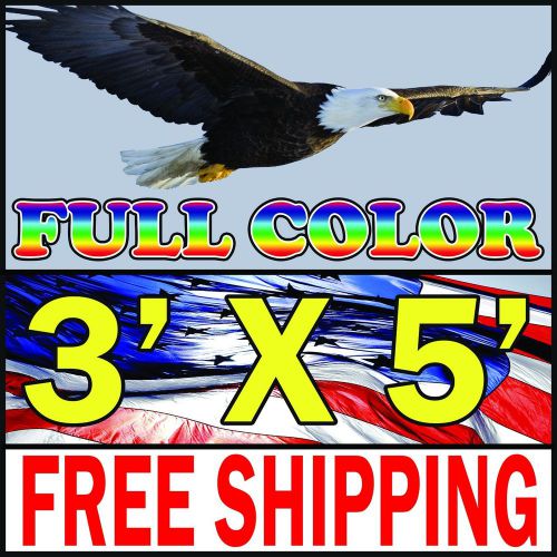 3&#039; x 5&#039; Full Color Custom Banner 13 oz. Matte Vinyl