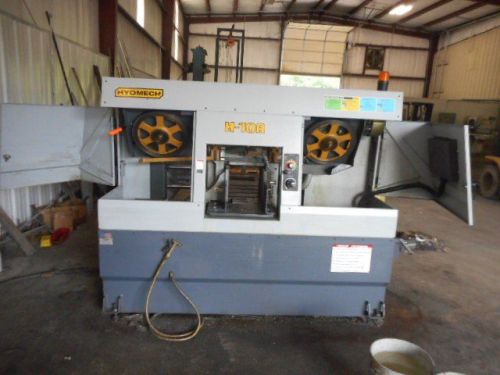 2013 hyd-mech h-10a automatic horizontal band saw, 10 x 10&#034;,  infeed conveyor for sale