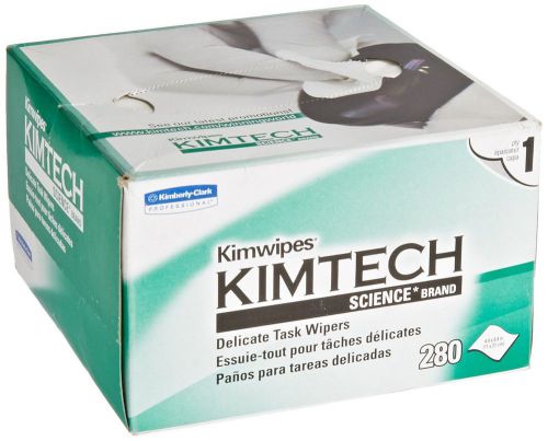 Kimtech Science KimWipes Delicate Task Wipers; 4.4 x 8.4 in. (11.2 x 21.3cm);...